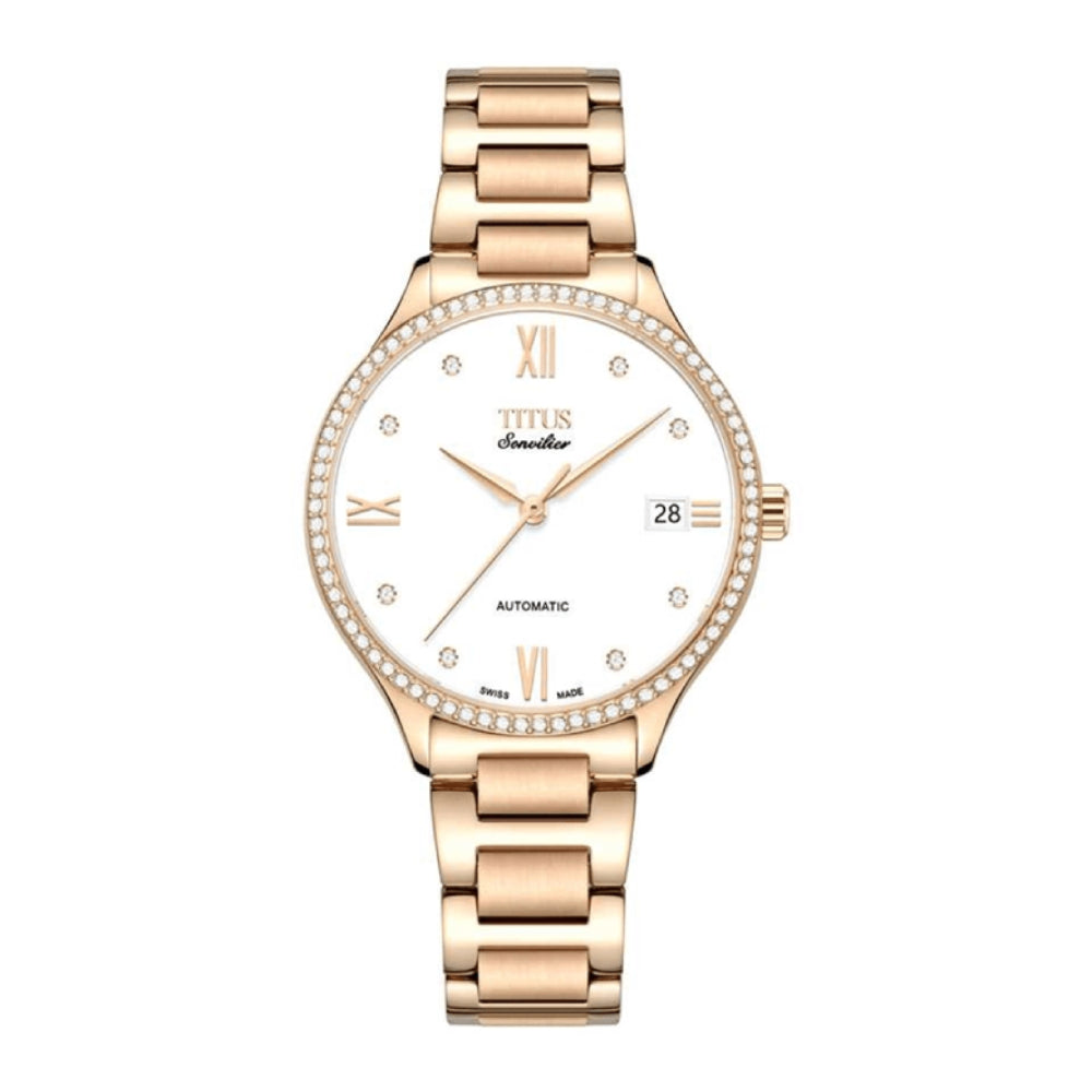 [WOMEN] Solvil et Titus Sonvilier 3 Hands Date Automatic Stainless Steel Watch [W06-03116-004]