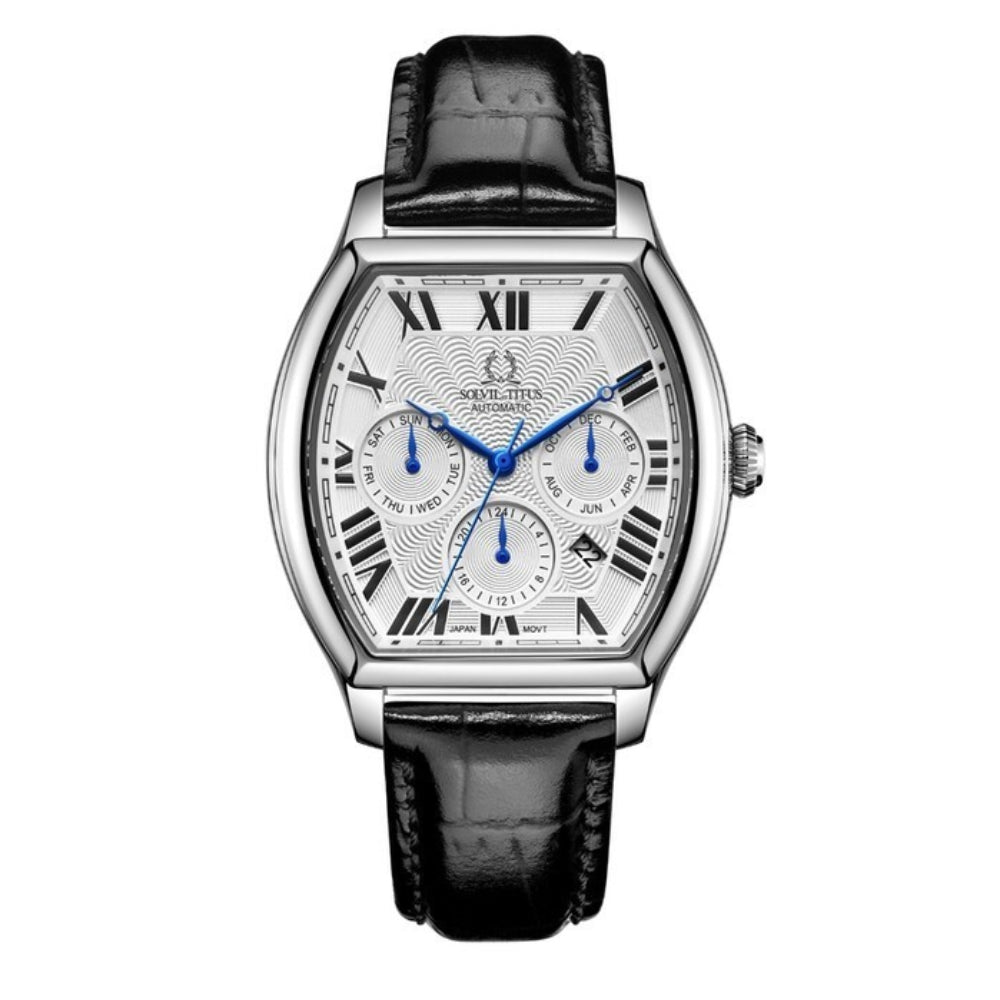 [MEN] Solvil et Titus Barrique Multi-Function Automatic Leather Watch [W06-03267-001]