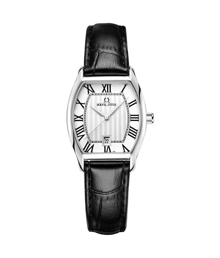 [WOMEN] Solvil et Titus Barista 3 Hands Date Quartz Leather Watch [W06-02825-001]