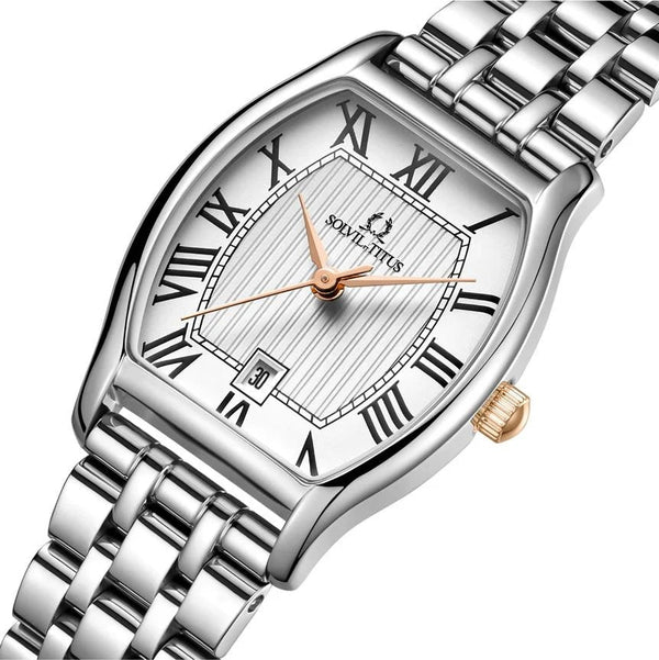 [WOMEN] Solvil et Titus Barista 3 Hands Date Quartz Stainless Steel Watch [W06-02825-018]