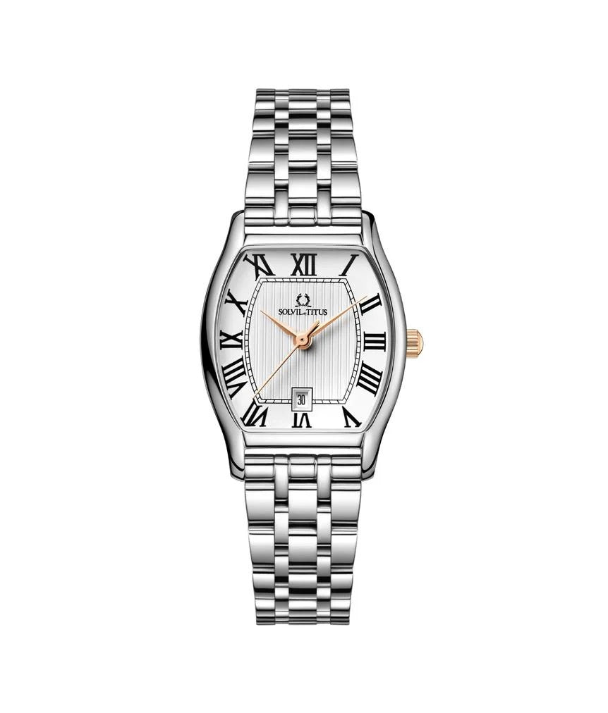 [WOMEN] Solvil et Titus Barista 3 Hands Date Quartz Stainless Steel Watch [W06-02825-018]