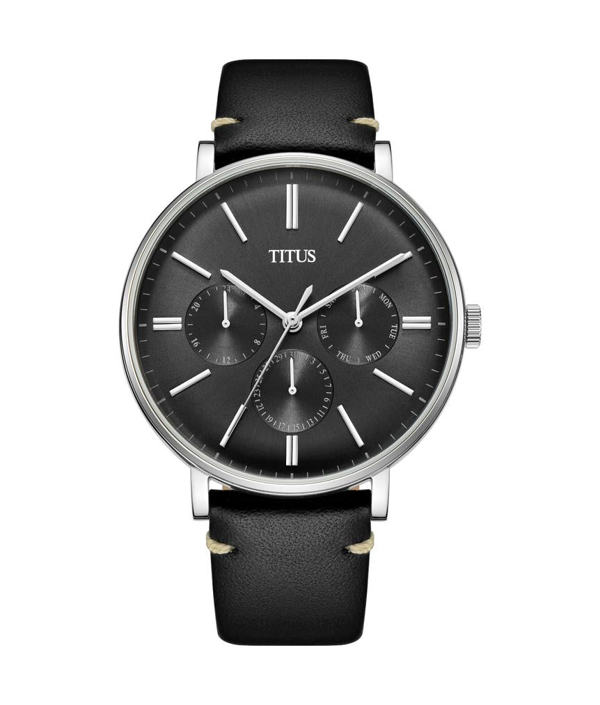 [MEN] Solvil et Titus Interlude Multi-Function Quartz Leather [W06-03108-003-R]