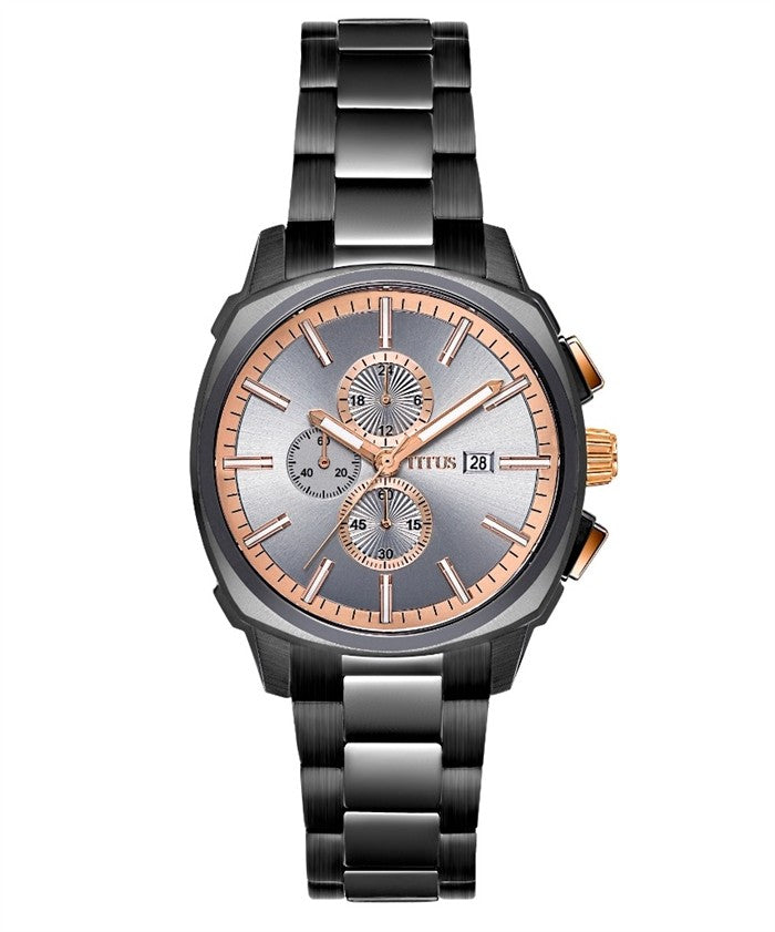 [MEN] Solvil et Titus Modernist Chronograph Quartz Stainless Steel Watch [W06-03308-005]