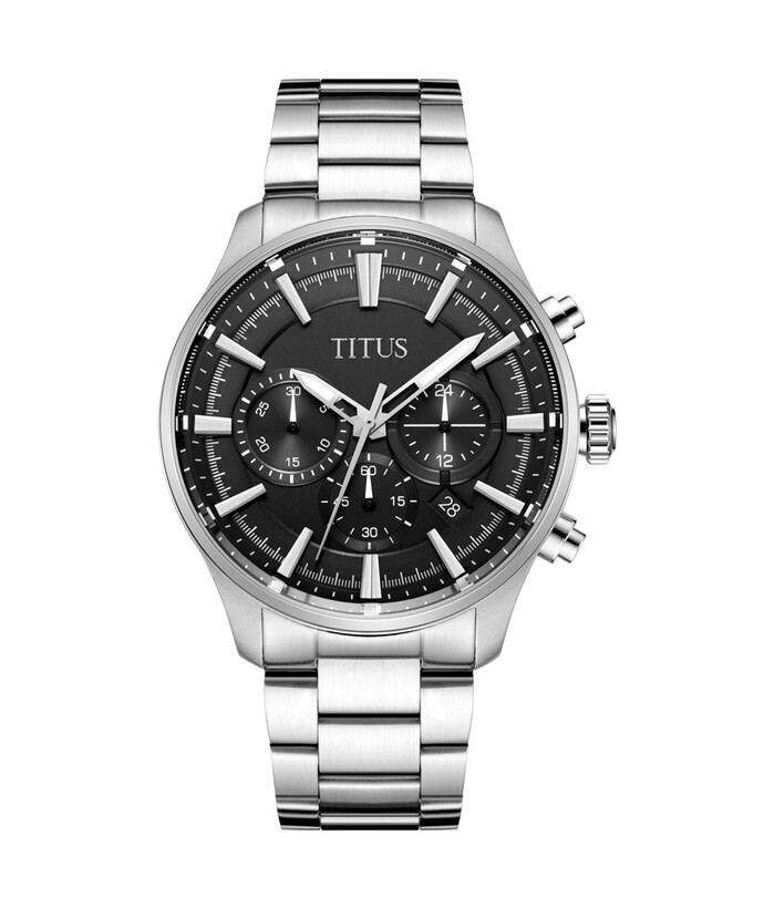 [MEN] Solvil et Titus Saber Chronograph Quartz Stainless Steel Watch [W06-03286-004]