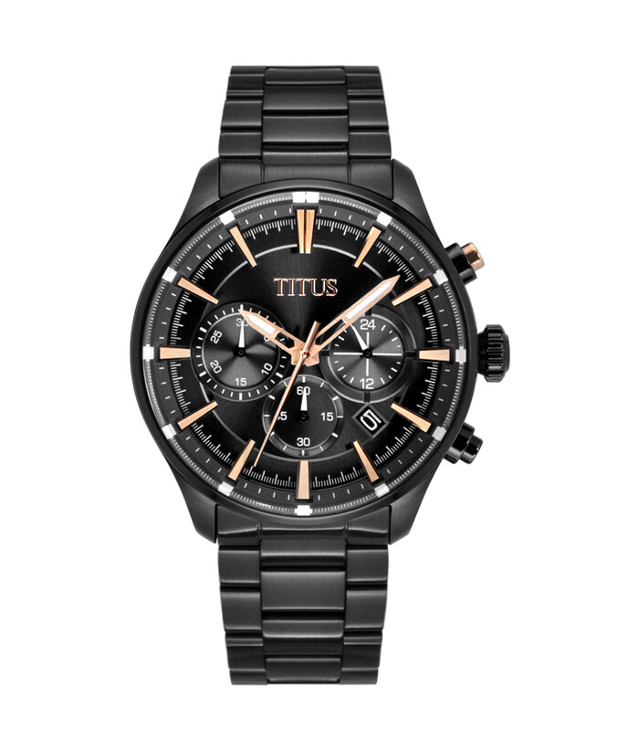 [MEN] Solvil et Titus Saber Chronograph Quartz Stainless Steel Watch [W06-03286-008]