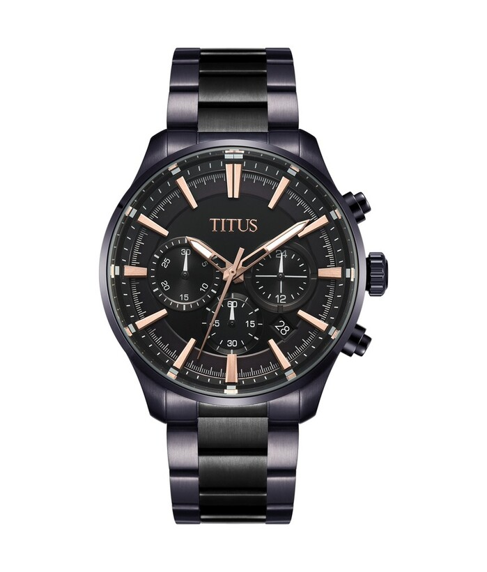 [MEN] Solvil et Titus Saber Chronograph Quartz Stainless Steel Watch [W06-03286-009]