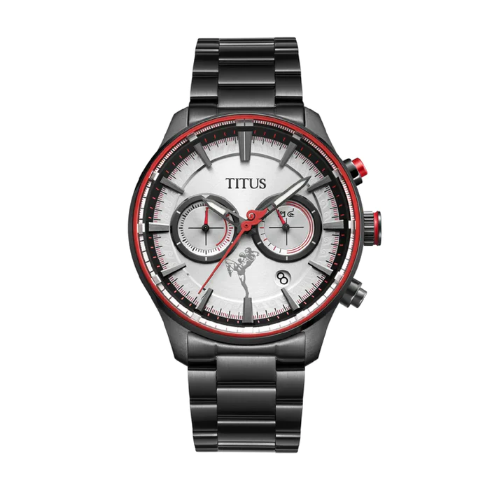 [MEN] Solvil et Titus Saber "Muay Thai" Chronograph Quartz Stainless Steel Watch [W06-03307-002]