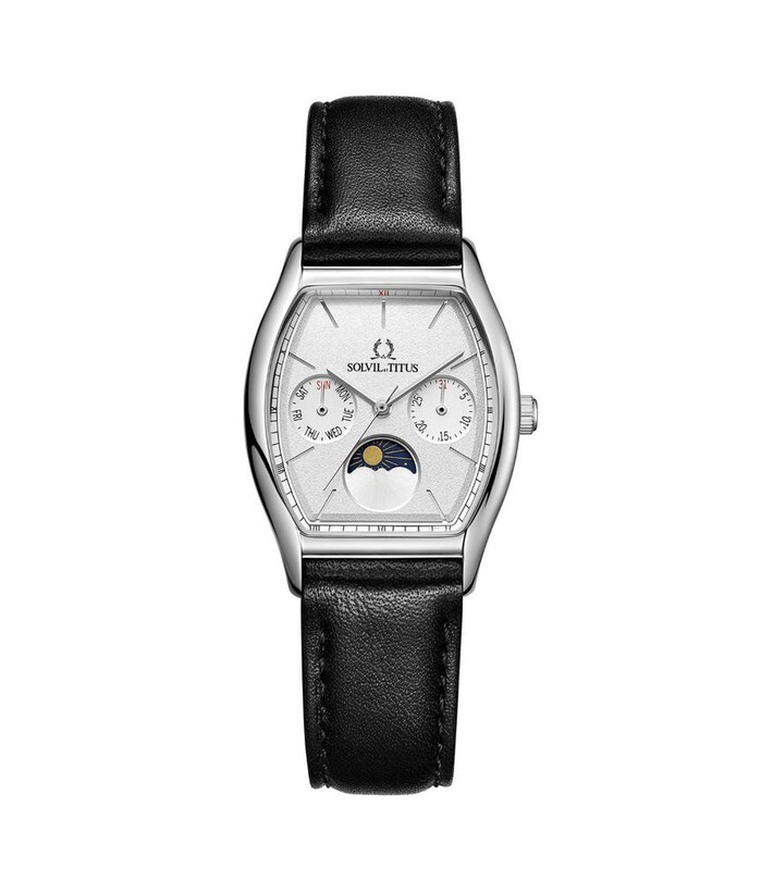 [WOMEN] Solvil et Titus Barista Multi-Function Quartz Leather Watch [W06-03324-001]