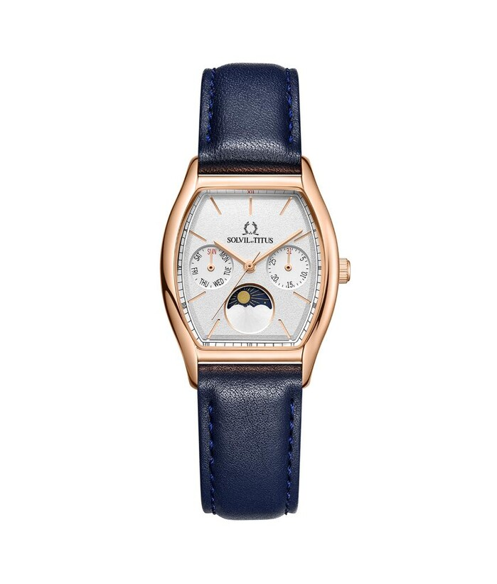 [WOMEN] Solvil et Titus Barista Multi-Function Quartz Leather Watch [W06-03324-003]