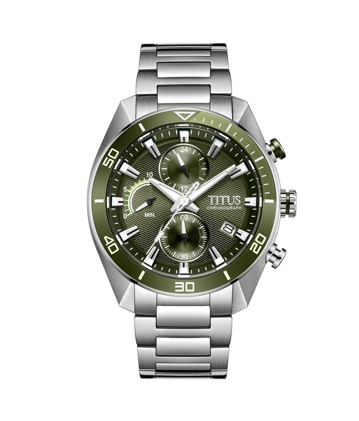 [MEN] Solvil et Titus Modernist Chronograph Quartz Stainless Steel Watch [W06-03331-002]