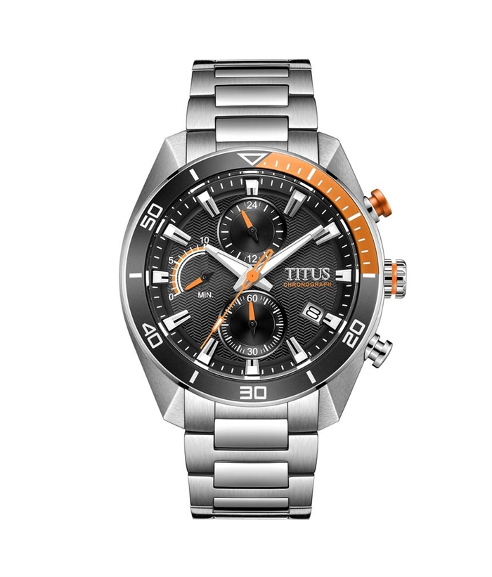 [MEN] Solvil et Titus Modernist Chronograph Quartz Stainless Steel Watch [W06-03331-003]