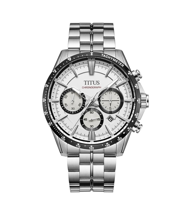 [MEN] Solvil et Titus Saber Chronograph Quartz Stainless Steel Watch [W06-03337-001]