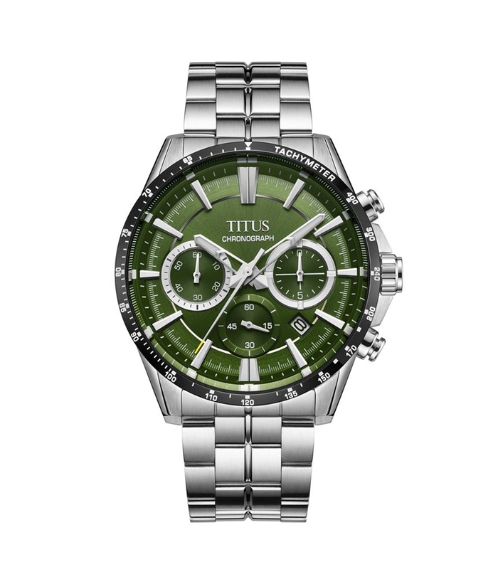 [MEN] Solvil et Titus Saber Chronograph Quartz Stainless Steel Watch [W06-03337-004]