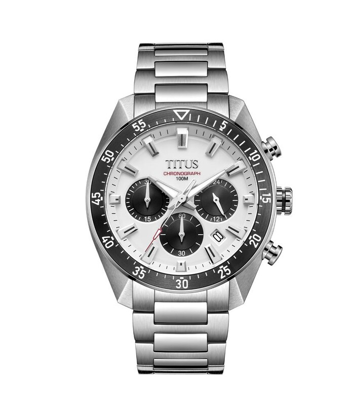 [MEN] Solvil et Titus Modernist Chronograph Quartz Stainless Steel Watch [W06-03338-001]