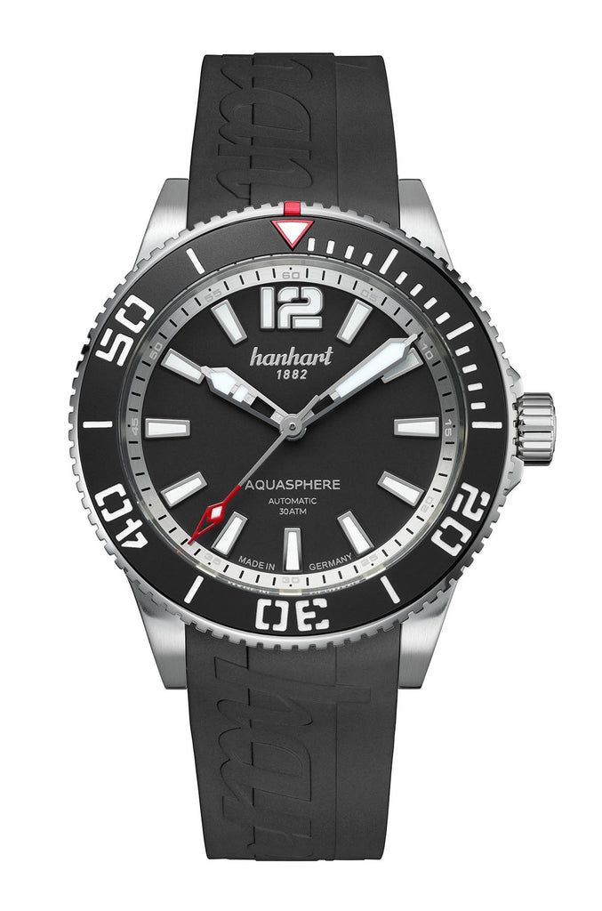 [MEN] Hanhart AQUASPHERE Matte Black,  42 mm [777.210-1020]