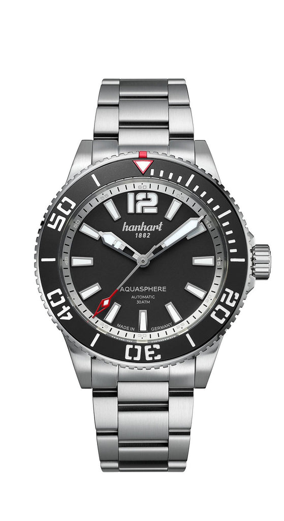 [MEN] Hanhart AQUASPHERE Matte Black,  42 mm [777.210-6428]