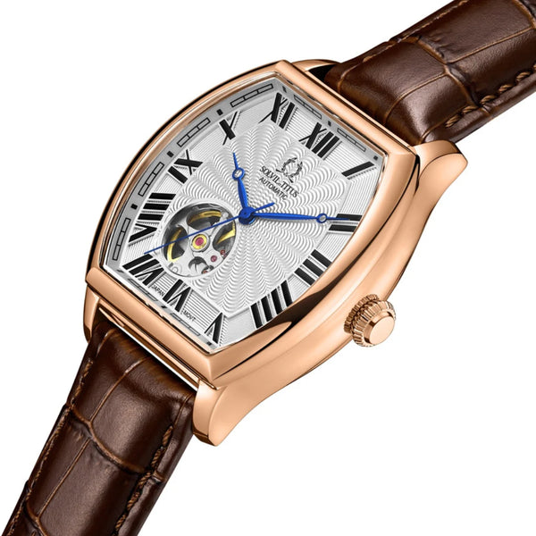 [MEN] Solvil et Titus Barrique 3 Hands Mechanical Leather [W06-03268-008]