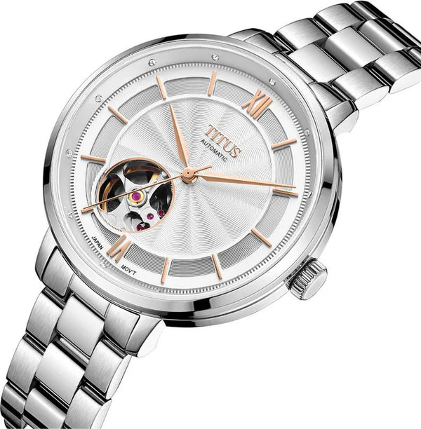 [WOMEN] Solvil et Titus Enlight 3 Hands Automatic Stainless Steel Watch [W06-03278-007]
