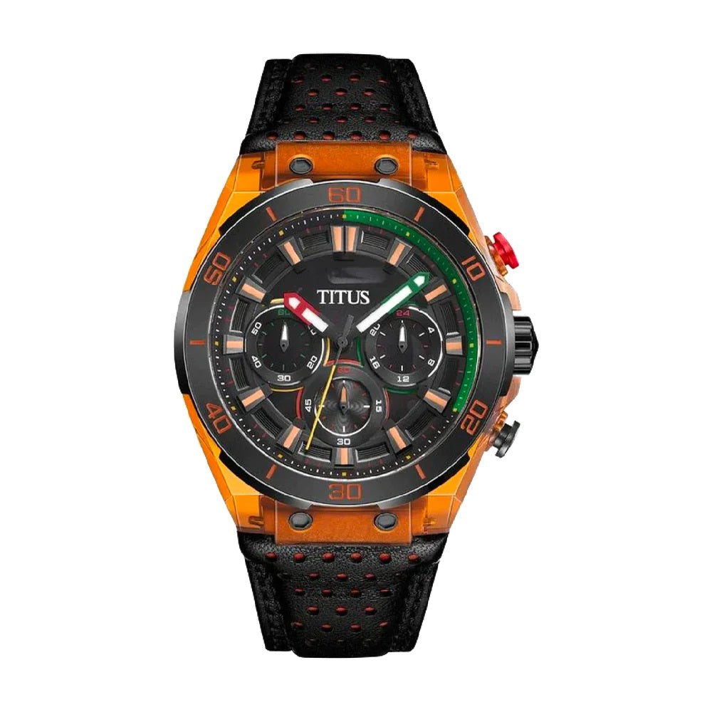 [MEN] Modernist Chronograph Quartz Leather Watch [W06-03285-011]