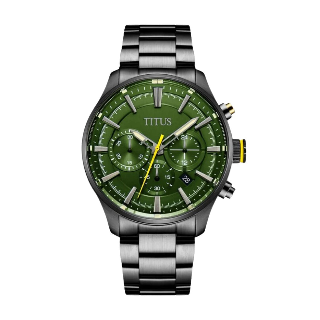 [MEN] Solvil et Titus Saber Chronograph Quartz Stainless Steel Watch [W06-03287-004]