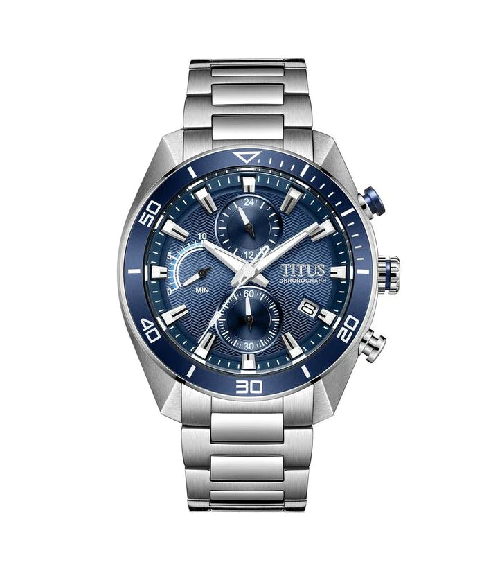 [MEN] Solvil et Titus Modernist Chronograph Quartz Stainless Steel Watch [W06-03331-001]