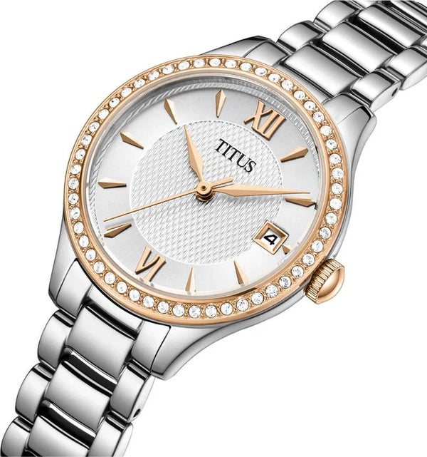 [WOMEN] Solvil et Titus Fair Lady 3 Hands Date Quartz Stainless Steel Watch [W06-03354-001]