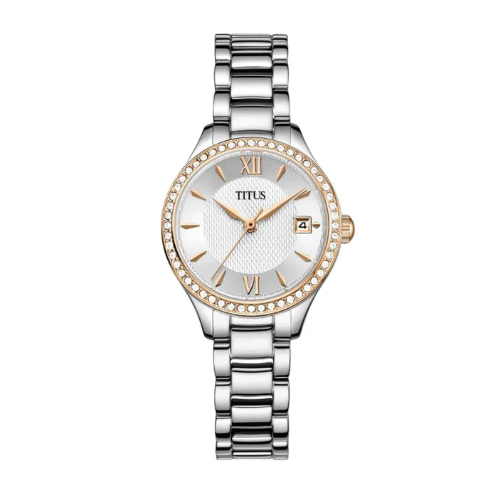 [WOMEN] Solvil et Titus Fair Lady 3 Hands Date Quartz Stainless Steel Watch [W06-03354-001]