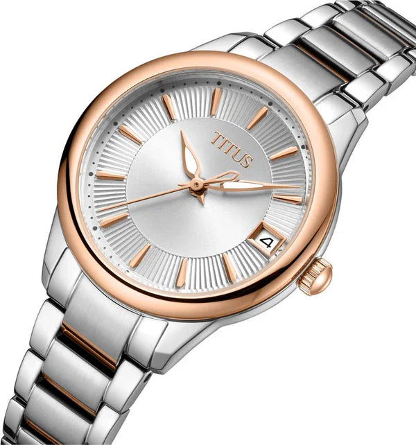[WOMEN] Solvil et Titus Fair Lady 3 Hands Date Quartz Stainless Steel Watch [W06-03373-002]