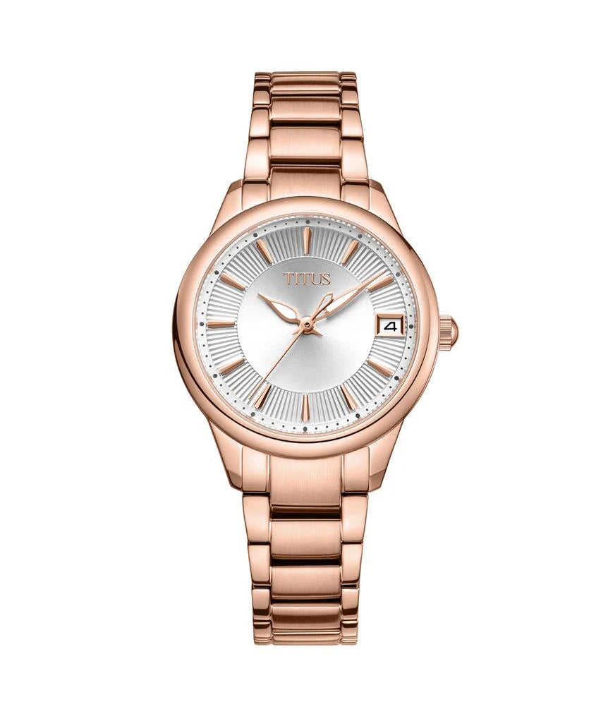 [WOMEN] Solvil et Titus Fair Lady 3 Hands Date Quartz Stainless Steel Watch [W06-03373-005]