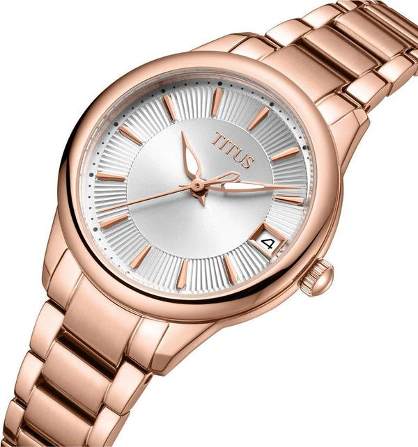 [WOMEN] Solvil et Titus Fair Lady 3 Hands Date Quartz Stainless Steel Watch [W06-03373-005]