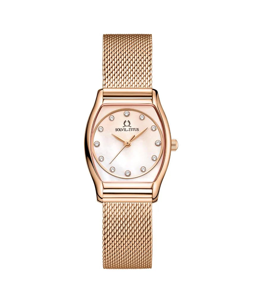 [WOMEN] Solvil et Titus Barista 3 Hands Quartz Stainless Steel Watch [W06-03384-008]