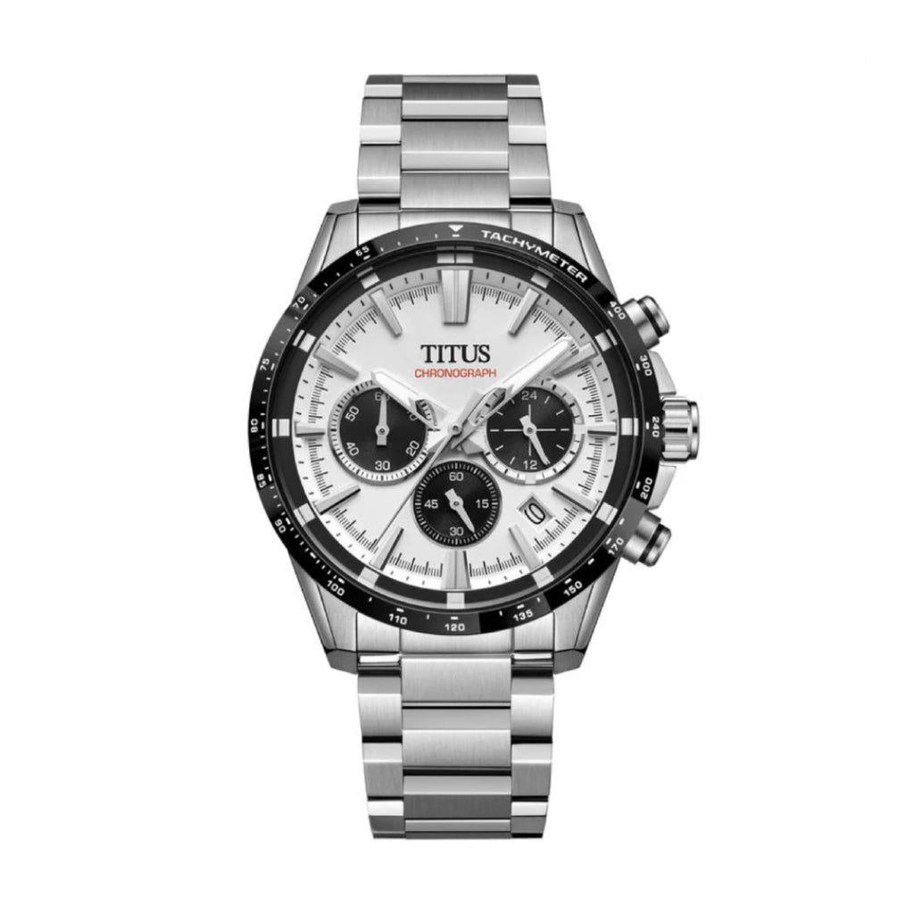 [MEN] Solvil et Titus Saber Chronograph Quartz Stainless Steel Watch [W06-03401-001]