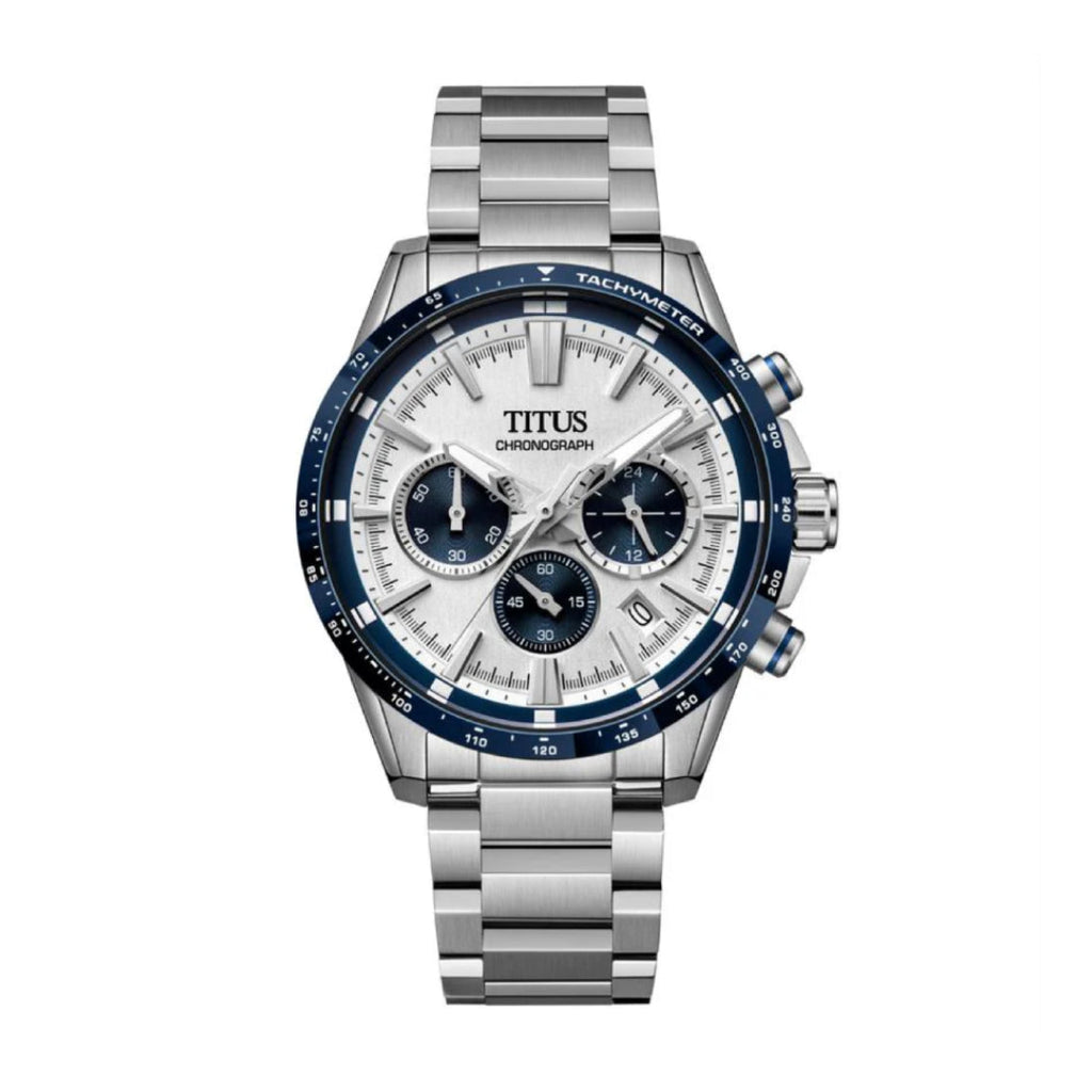 [MEN] Solvil et Titus Saber Chronograph Quartz Stainless Steel Watch [W06-03401-002]