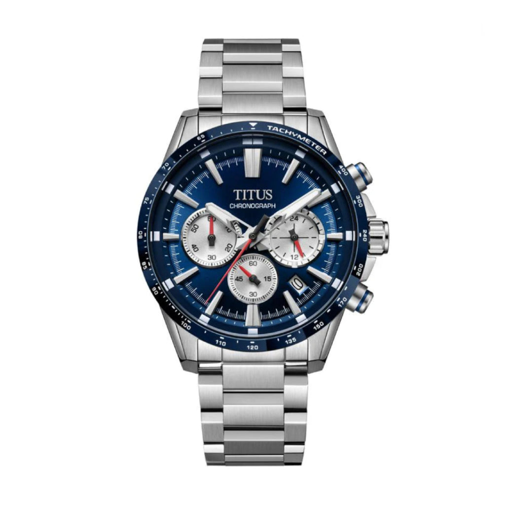 [MEN] Solvil et Titus Saber Chronograph Quartz Stainless Steel Watch [W06-03401-003]
