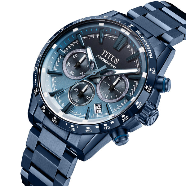 [MEN] Solvil et Titus Saber Chronograph Quartz Stainless Steel Watch [W06-03401-005]