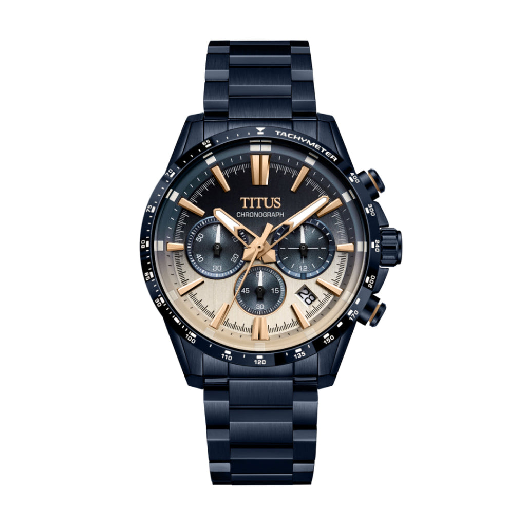 [MEN] Solvil et Titus Saber Chronograph Quartz Stainless Steel Watch [W06-03401-007]