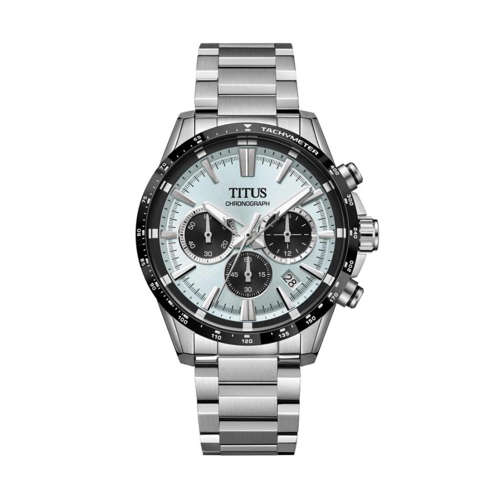 [MEN] Solvil et Titus Saber Chronograph Quartz Stainless Steel Watch [W06-03401-008]