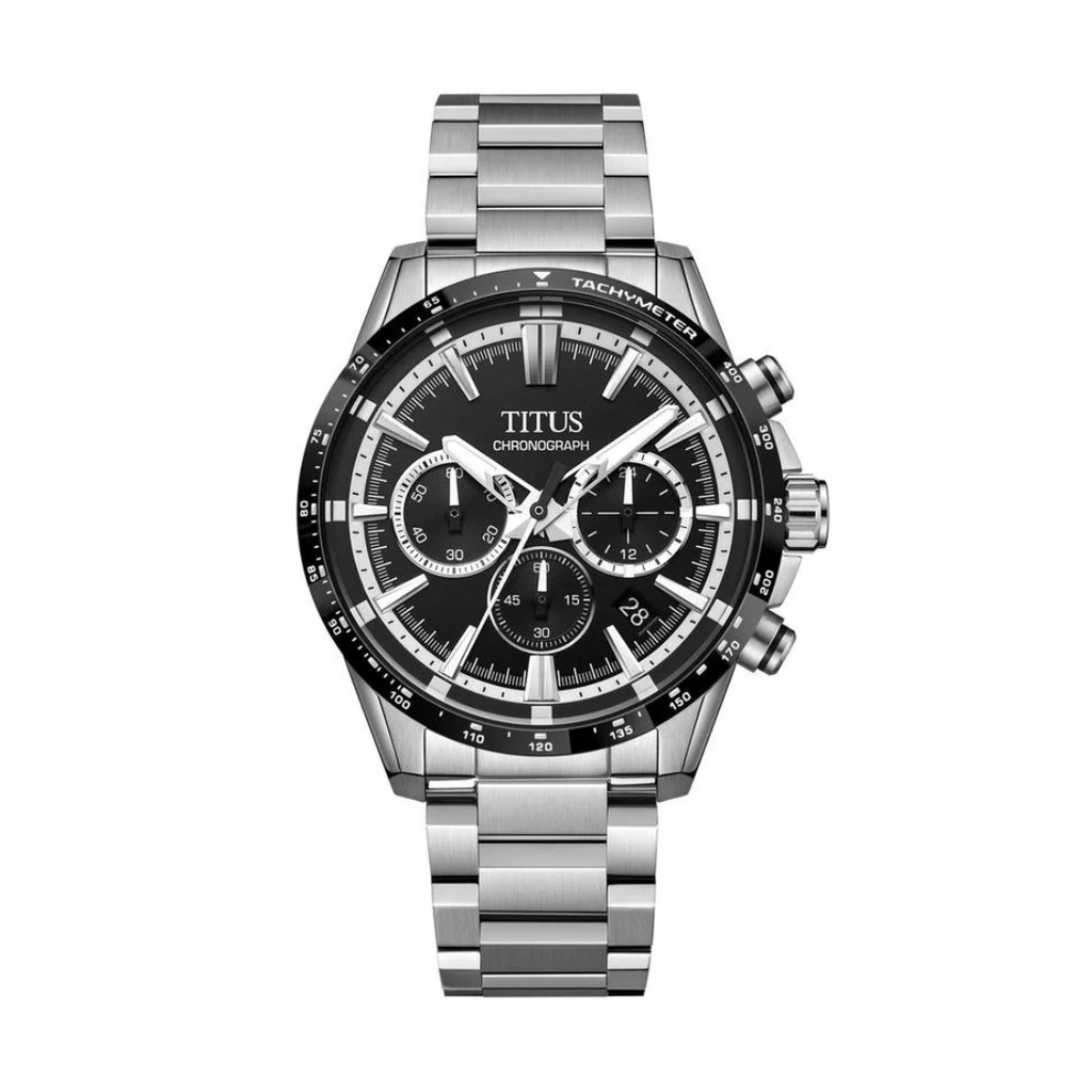 [MEN] Solvil et Titus Saber Chronograph Quartz Stainless Steel Watch [W06-03401-010]