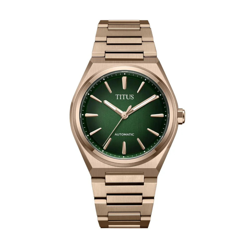 [MEN] Solvil et Titus Vinyl 3 Hands Mechanical Stainless Steel Watch [W06-03402-004]