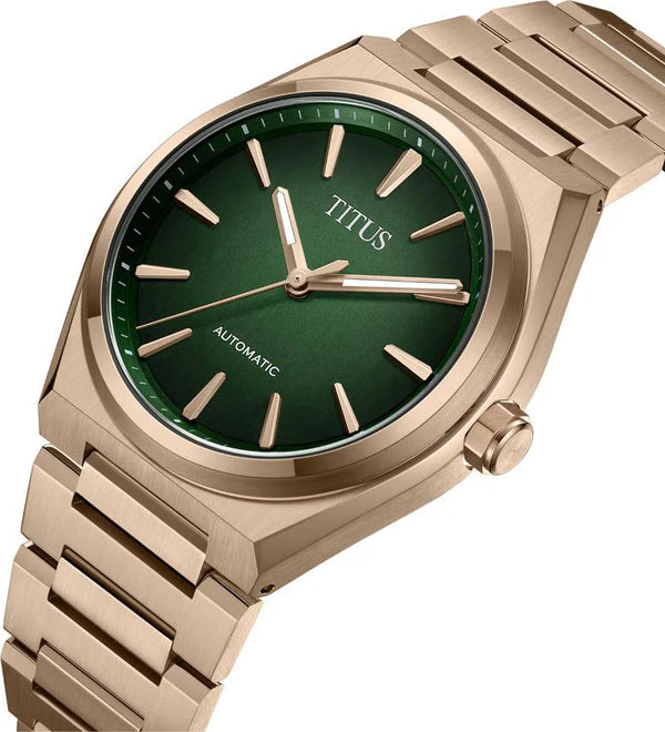 [MEN] Solvil et Titus Vinyl 3 Hands Mechanical Stainless Steel Watch [W06-03402-004]