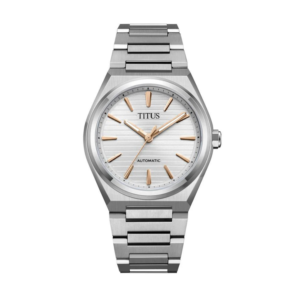 [MEN] Solvil et Titus Vinyl 3 Hands Mechanical Stainless Steel Watch [W06-03402-006]