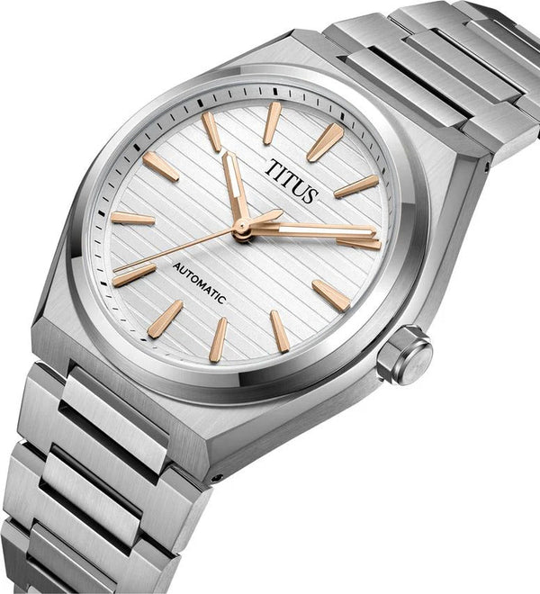 [MEN] Solvil et Titus Vinyl 3 Hands Mechanical Stainless Steel Watch [W06-03402-006]