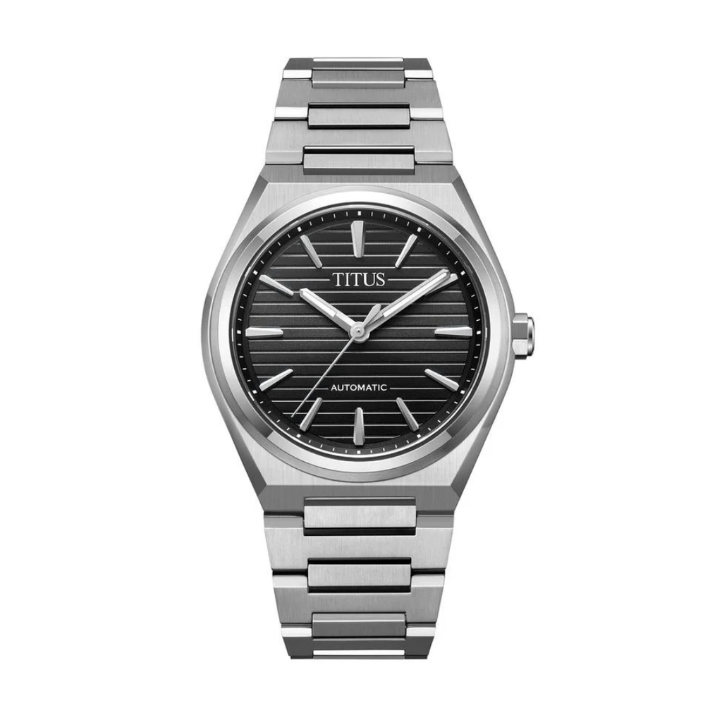 [MEN] Solvil et Titus Vinyl 3 Hands Mechanical Stainless Steel Watch [W06-03402-008]