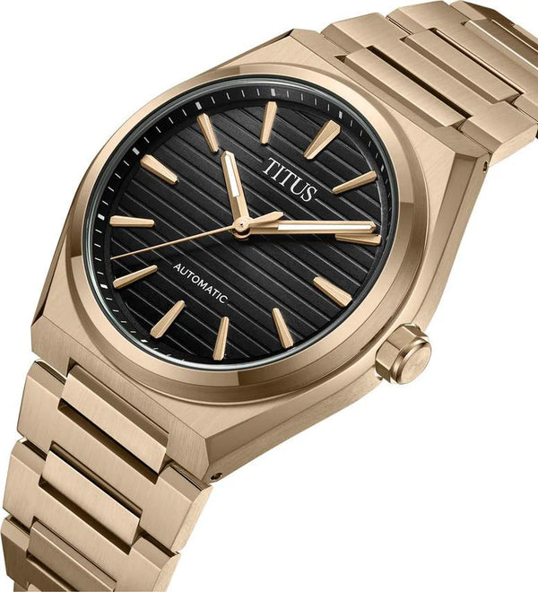 [MEN] Solvil et Titus Vinyl 3 Hands Mechanical Stainless Steel Watch [W06-03402-009]