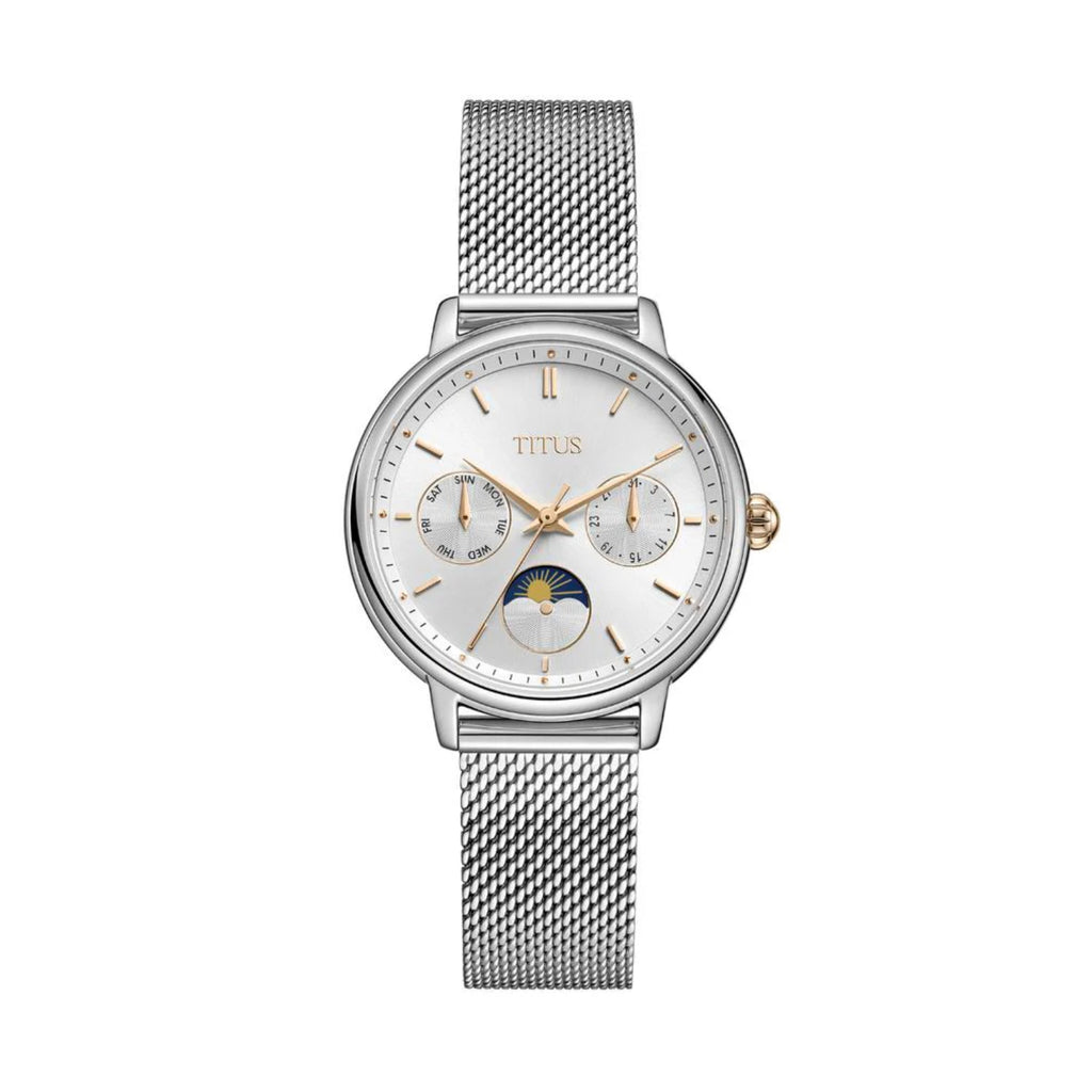 [WOMEN] Solvil et Titus Fashionista Multi-Function Day & Night Quartz Stainless Steel Watch [W06-03404-001]