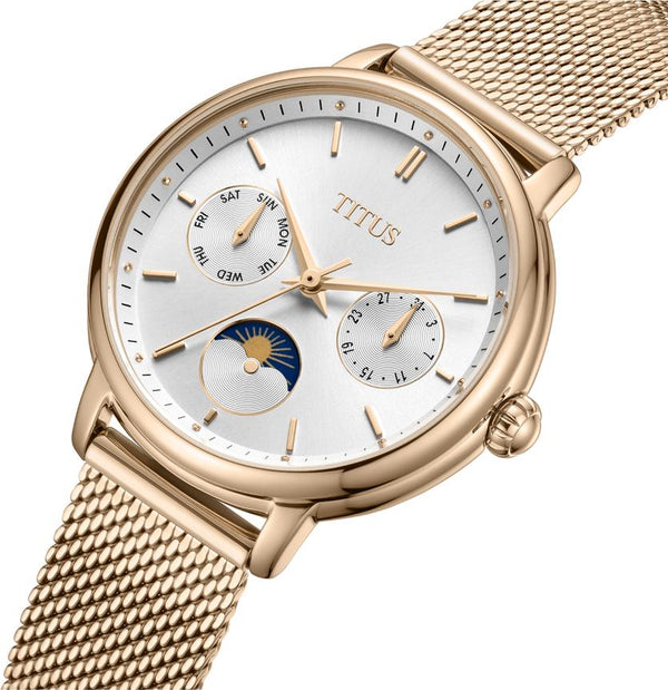 [WOMEN] Solvil et Titus Fashionista Multi-Function Day & Night Quartz Stainless Steel Watch [W06-03404-002]