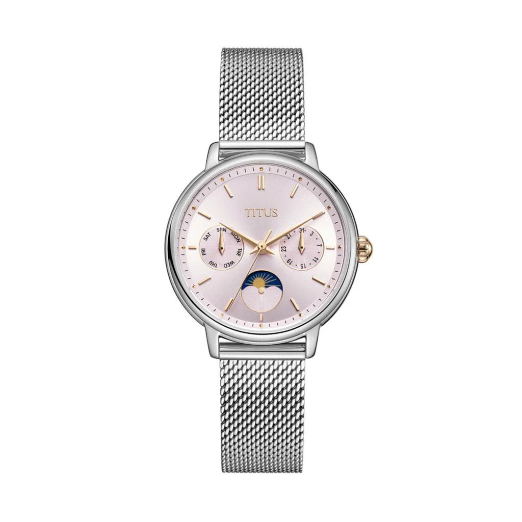 [WOMEN] Solvil et Titus Fashionista Multi-Function Day & Night Quartz Stainless Steel Watch [W06-03404-003]