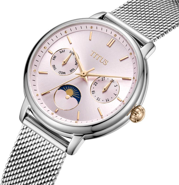 [WOMEN] Solvil et Titus Fashionista Multi-Function Day & Night Quartz Stainless Steel Watch [W06-03404-003]