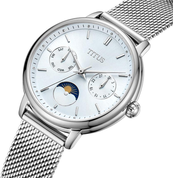 [WOMEN] Solvil et Titus Fashionista Multi-Function Day & Night Quartz Stainless Steel Watch [W06-03404-004]