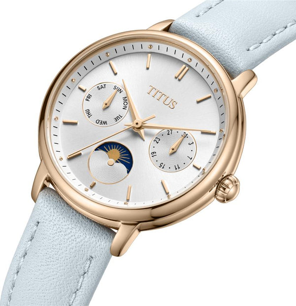 [WOMEN] Solvil et Titus Fashionista Multi-Function Day & Night Quartz Leather Watch [W06-03404-006]
